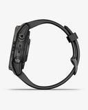 Garmin Fenix ​​7S Pro Saphir Solar Titan Carbon Grau Schwarzes Armband