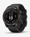 Garmin Fenix ​​7 Pro Sapphire Solar Titanium Carbon Grau Schwarzes Armband