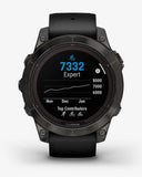 Garmin Fenix ​​7 Pro Sapphire Solar Titanium Carbon Grau Schwarzes Armband