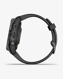Garmin EPIX 2 PRO Saphirglas 42 mm Titan DLC Carbon Grau Schwarzes Armband