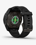 Garmin EPIX 2 PRO Saphirglas 42 mm Titan DLC Carbon Grau Schwarzes Armband