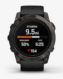 Garmin EPIX 2 PRO Saphirglas 51 mm Titan DLC Carbon Grau Schwarzes Armband