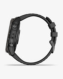 Garmin EPIX 2 PRO Saphirglas 51 mm Titan DLC Carbon Grau Schwarzes Armband