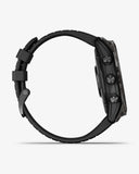 Garmin EPIX 2 PRO Saphirglas 51 mm Titan DLC Carbon Grau Schwarzes Armband