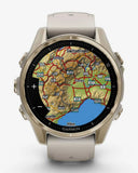 Garmin Fenix ​​8 AMOLED Saphir 43 mm Gold Beige Armband