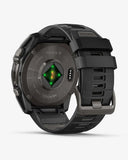 Garmin Fenix ​​8 AMOLED Saphir 51 mm Titan Carbon Grau Schwarzes Armband
