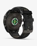 Garmin Fenix ​​8 Sapphire Solar 47 mm Titan Carbon Grau Schwarzes Armband