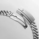 Longines Ultra-Chron Classic Automatikuhr, silbernes Zifferblatt, Stahlarmband, 37 mm