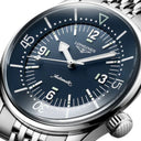 Longines Legend Diver Automatikuhr, blaues Zifferblatt, Stahlarmband, 39 mm