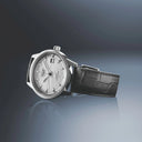 Longines Ultra-Chron Classic Automatikuhr, silbernes Zifferblatt, Lederarmband, 40 mm 