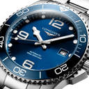 Longines HydroConquest Automatikuhr, blaues Zifferblatt, Stahlarmband, 41 mm 